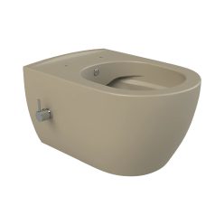   CeraStyle CITY fali WC - MATT BÉZS - BEÉPÍTETT bidé funkcióval - perem nélküli