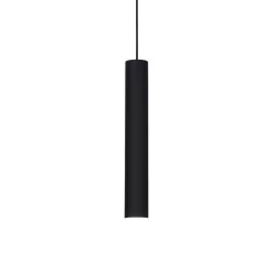 függesztett lámpa fekete színű vázzal és fém testtel beltéri használatra ideal-lux-104928 - moretti.hu