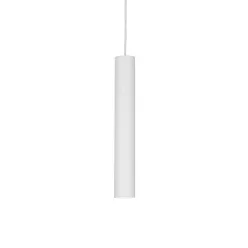 függesztett lámpa fehér színű vázzal és fém testtel beltéri használatra ideal-lux-104935 - moretti.hu