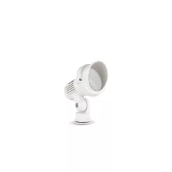 kültéri növényvilágító lámpa fehér színű vázzal és fém testtel kerti használatra ideal-lux-106205 - moretti.hu