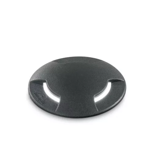 kültéri talajba süllyeszthető lámpa fekete színű vázzal és gyanta testtel kerti használatra ideal-lux-120362 - moretti.hu