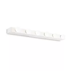 fürdőszobai tükörmegvilágító lámpa fehér színű vázzal és fém testtel beltéri használatra ideal-lux-159423 - moretti.hu