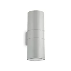 kültéri fali lámpa szürke színű vázzal és fém testtel kerti használatra ideal-lux-163604 - moretti.hu