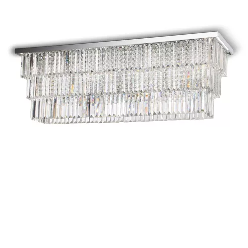 mennyezeti lámpa króm színű vázzal és fém testtel beltéri használatra ideal-lux-166285 - moretti.hu