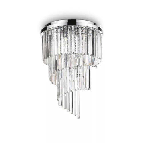 mennyezeti lámpa króm színű vázzal és fém testtel beltéri használatra ideal-lux-168937 - moretti.hu