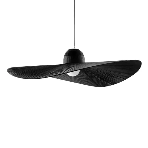 függesztett lámpa fekete színű vázzal és szövet testtel beltéri használatra ideal-lux-174402 - moretti.hu