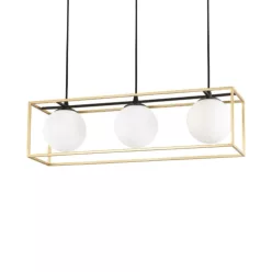 függesztett lámpa bronz színű vázzal és fém testtel beltéri használatra ideal-lux-198125 - moretti.hu