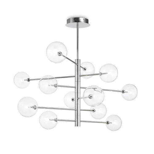 mennyezeti lámpa króm színű vázzal és fém testtel beltéri használatra ideal-lux-200118 - moretti.hu