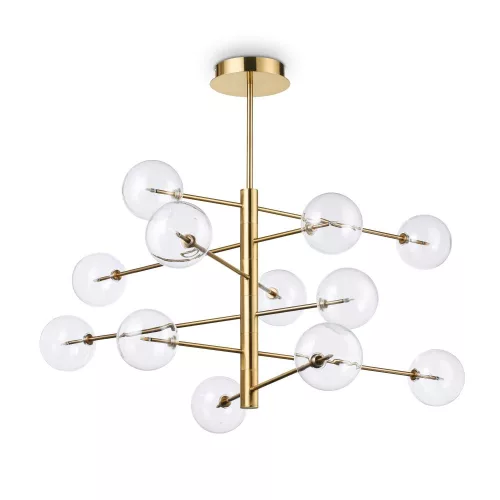 mennyezeti lámpa bronz színű vázzal és fém testtel beltéri használatra ideal-lux-200125 - moretti.hu