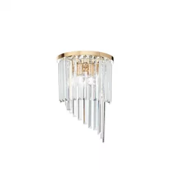 fali lámpa arany színű vázzal és fém testtel beltéri használatra ideal-lux-213491 - moretti.hu