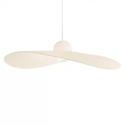 függesztett lámpa bézs színű vázzal és szövet testtel beltéri használatra ideal-lux-219875 - moretti.hu