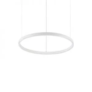 függesztett lámpa fehér színű vázzal és fém testtel beltéri használatra ideal-lux-229461 - moretti.hu