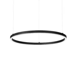függesztett lámpa fekete színű vázzal és fém testtel beltéri használatra ideal-lux-229508 - moretti.hu