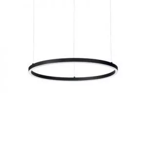 függesztett lámpa fekete színű vázzal és fém testtel beltéri használatra ideal-lux-229515 - moretti.hu