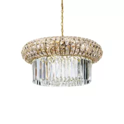 függesztett lámpa arany színű vázzal és fém testtel beltéri használatra ideal-lux-237794 - moretti.hu