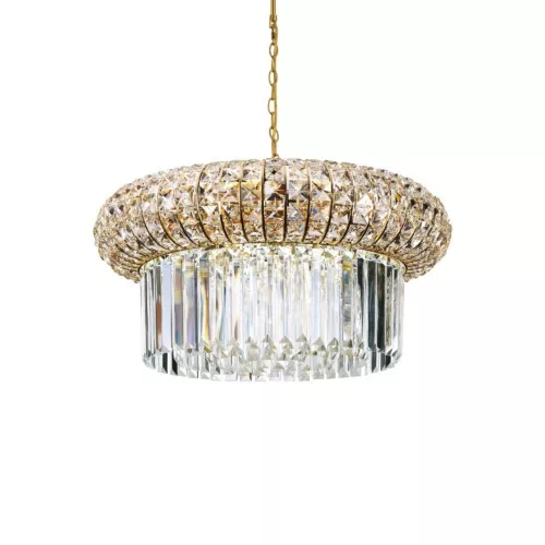 függesztett lámpa arany színű vázzal és fém testtel beltéri használatra ideal-lux-237794 - moretti.hu