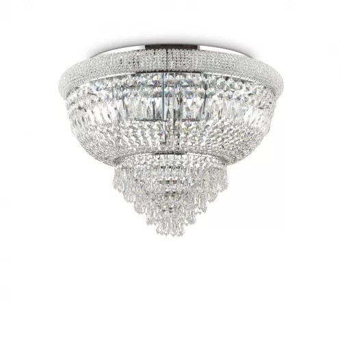 mennyezeti lámpa króm színű vázzal és fém testtel beltéri használatra ideal-lux-243566 - moretti.hu