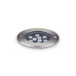 kültéri talajba süllyeszthető lámpa ezüst színű vázzal és fém testtel kerti használatra ideal-lux-255682 - moretti.hu