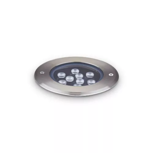 kültéri talajba süllyeszthető lámpa ezüst színű vázzal és fém testtel kerti használatra ideal-lux-255682 - moretti.hu