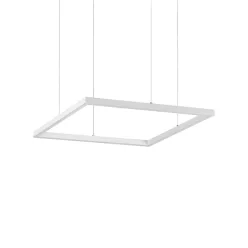 függesztett lámpa fehér színű vázzal és fém testtel beltéri használatra ideal-lux-259154 - moretti.hu