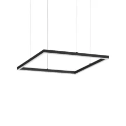 függesztett lámpa fekete színű vázzal és fém testtel beltéri használatra ideal-lux-259161 - moretti.hu