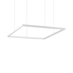 függesztett lámpa fehér színű vázzal és fém testtel beltéri használatra ideal-lux-259178 - moretti.hu