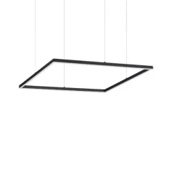 függesztett lámpa fekete színű vázzal és fém testtel beltéri használatra ideal-lux-259185 - moretti.hu