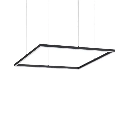 függesztett lámpa fekete színű vázzal és fém testtel beltéri használatra ideal-lux-259185 - moretti.hu