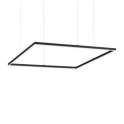 függesztett lámpa fekete színű vázzal és fém testtel beltéri használatra ideal-lux-259208 - moretti.hu