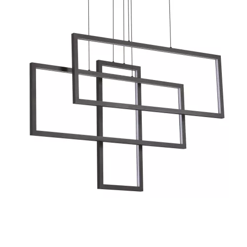 függesztett lámpa fekete színű vázzal és fém testtel beltéri használatra ideal-lux-269382 - moretti.hu