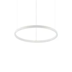 függesztett lámpa fehér színű vázzal és fém testtel beltéri használatra ideal-lux-269856 - moretti.hu