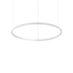 függesztett lámpa fehér színű vázzal és fém testtel beltéri használatra ideal-lux-269863 - moretti.hu