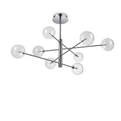 mennyezeti lámpa króm színű vázzal és fém testtel beltéri használatra ideal-lux-275178 - moretti.hu