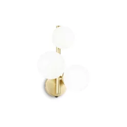fali lámpa bronz színű vázzal és fém testtel beltéri használatra ideal-lux-283784 - moretti.hu