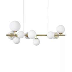 függesztett lámpa bronz színű vázzal és fém testtel beltéri használatra ideal-lux-283791 - moretti.hu
