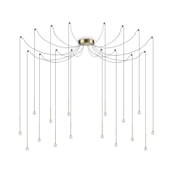 függesztett lámpa bronz színű vázzal és fém testtel beltéri használatra ideal-lux-284019 - moretti.hu