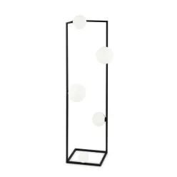 állólámpa fekete színű vázzal és fém testtel beltéri használatra ideal-lux-284309 - moretti.hu