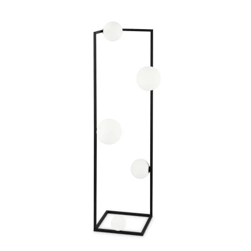 állólámpa fekete színű vázzal és fém testtel beltéri használatra ideal-lux-284309 - moretti.hu