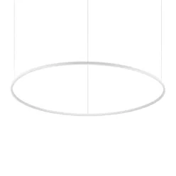 függesztett lámpa fehér színű vázzal és fém testtel beltéri használatra ideal-lux-285078 - moretti.hu