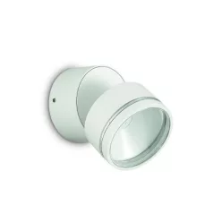 kültéri fali lámpa fehér színű vázzal és fém testtel kerti használatra ideal-lux-285481 - moretti.hu