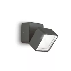 kültéri fali lámpa antracit színű vázzal és fém testtel kerti használatra ideal-lux-285511 - moretti.hu