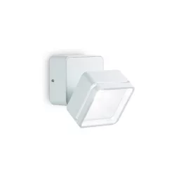 kültéri fali lámpa fehér színű vázzal és fém testtel kerti használatra ideal-lux-285528 - moretti.hu