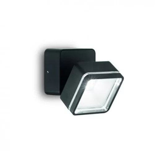 kültéri fali lámpa fekete színű vázzal és fém testtel kerti használatra ideal-lux-285535 - moretti.hu
