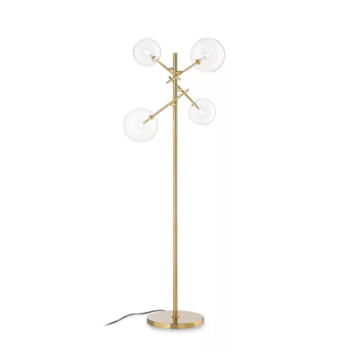 állólámpa bronz színű vázzal és fém testtel beltéri használatra ideal-lux-290966 - moretti.hu