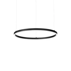 függesztett lámpa fekete színű vázzal és fém testtel beltéri használatra ideal-lux-304380 - moretti.hu