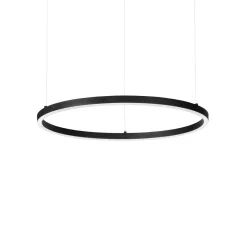 függesztett lámpa fekete színű vázzal és fém testtel beltéri használatra ideal-lux-304410 - moretti.hu