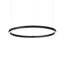 függesztett lámpa fekete színű vázzal és fém testtel beltéri használatra ideal-lux-304441 - moretti.hu