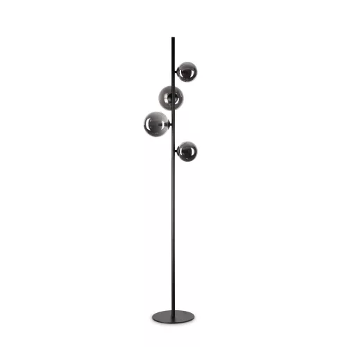 állólámpa fekete színű vázzal és fém testtel beltéri használatra ideal-lux-306988 - moretti.hu