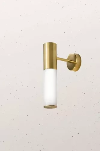 fali lámpa fehér színű vázzal és bronz testtel beltéri használatra ilfanale-274-03-onb - moretti.hu