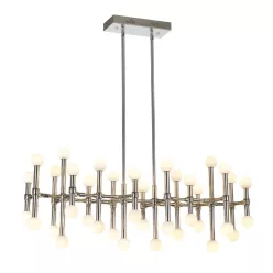 függesztett lámpa króm színű vázzal és fém testtel beltéri használatra italux-mx16009008-38a - moretti.hu